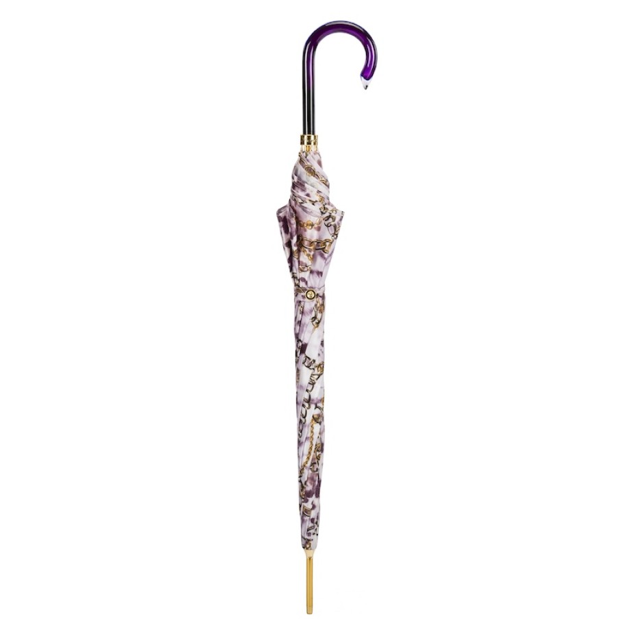 Animalier Pasotti | 20 58002-7 G15 - Ombrello Tinta Viola A Fantasia Catene