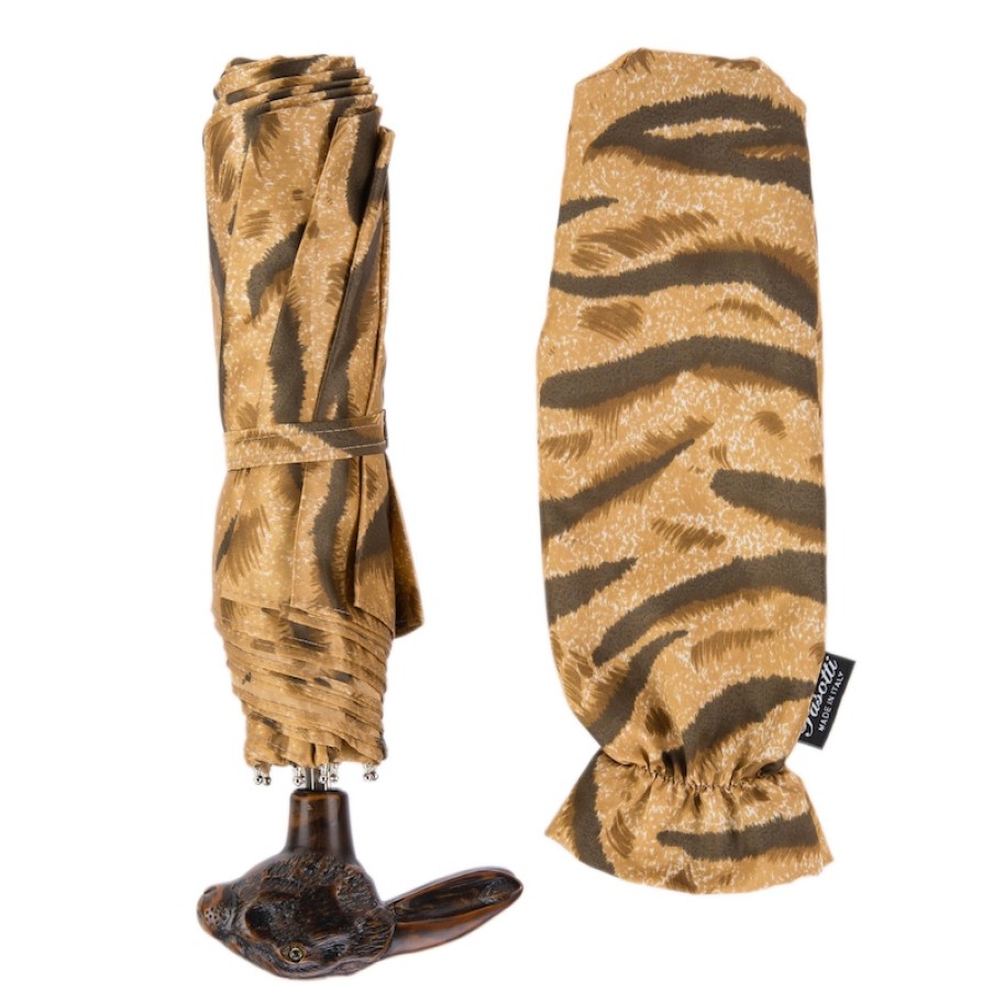 D Pieghevoli Pasotti | 257 1409-61 113 - Ombrello Pieghevole Animalier Con Impugnatura Coniglio