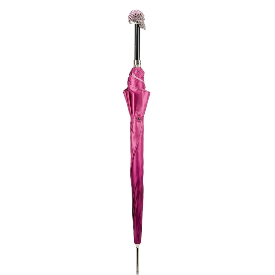 D Lusso Pasotti | 460N 21284-18 W333Mix - Ombrello Donna Teschio Swarovski® Fuchsia